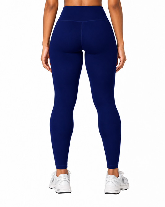 Basic Leggings (High Waist) - Navy Blue