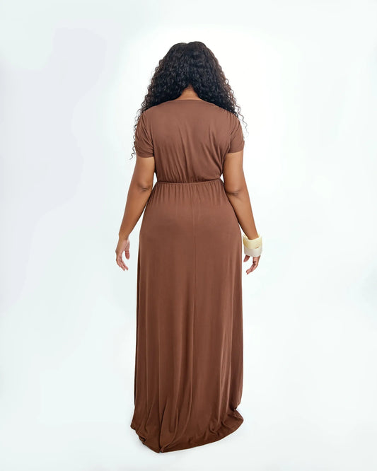 Aura Dress - Brown