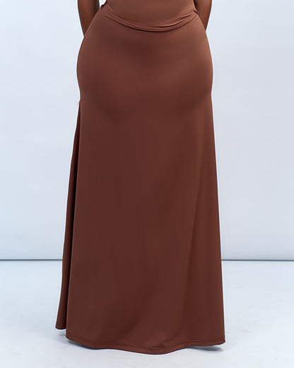 BP Basic Maxi Skirt - Brown