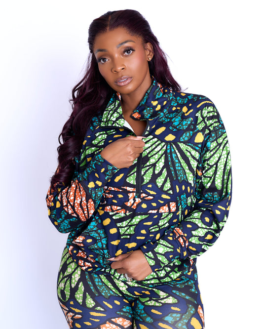 Butterfly Half Zip Jacket