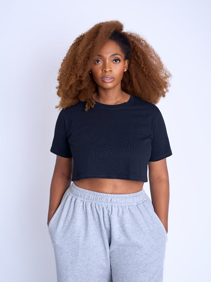 BP Basic Crop Tee - Black
