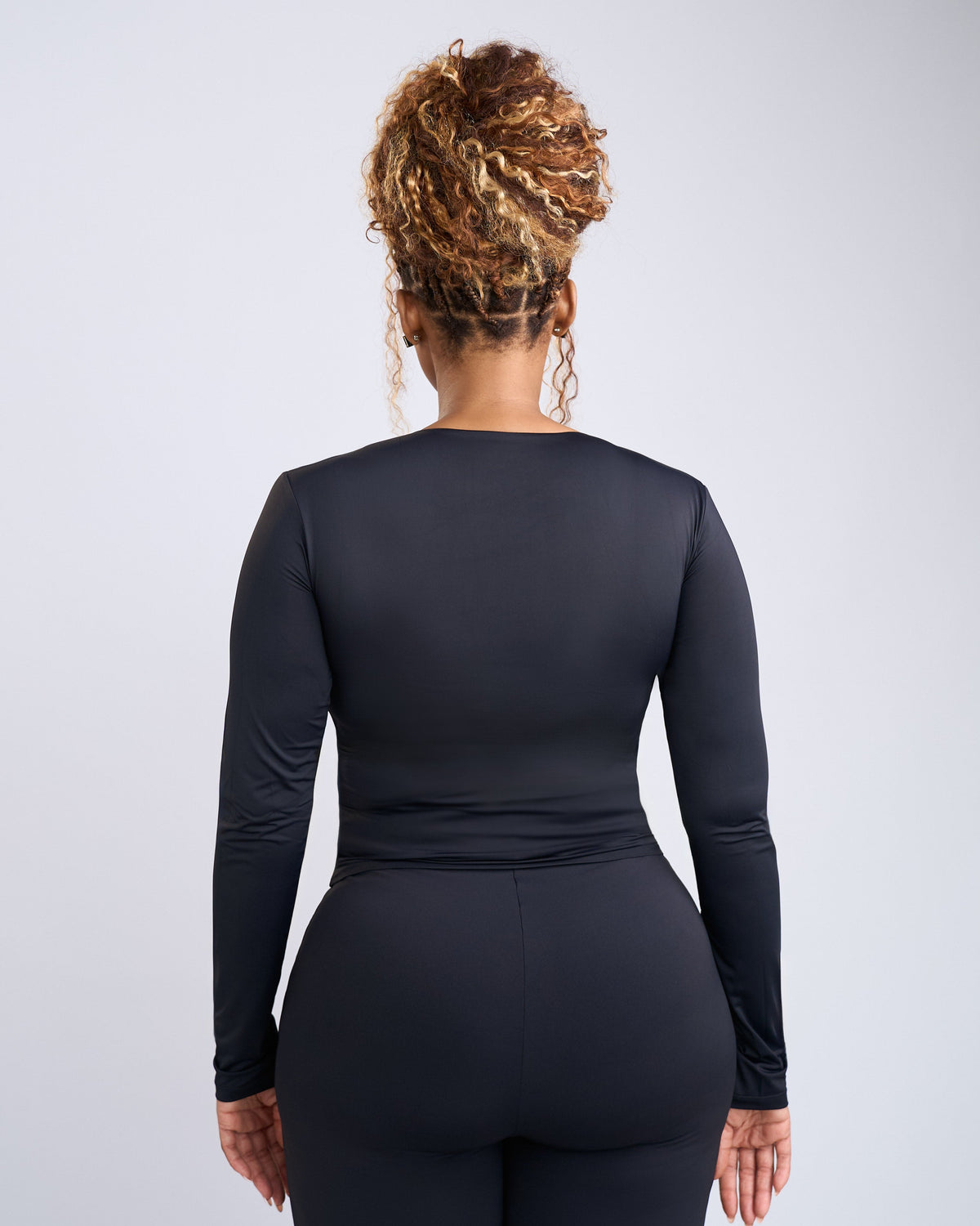 Second Skin Long Sleeve Top - Black