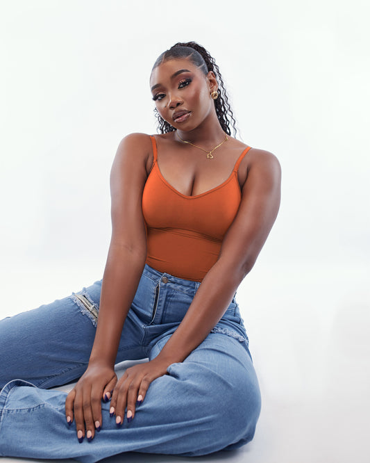 Essential Bodysuit - Light Orange