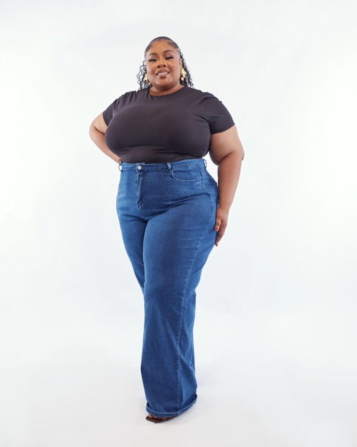 DARK BLUE PLAIN JEANS - Image 3