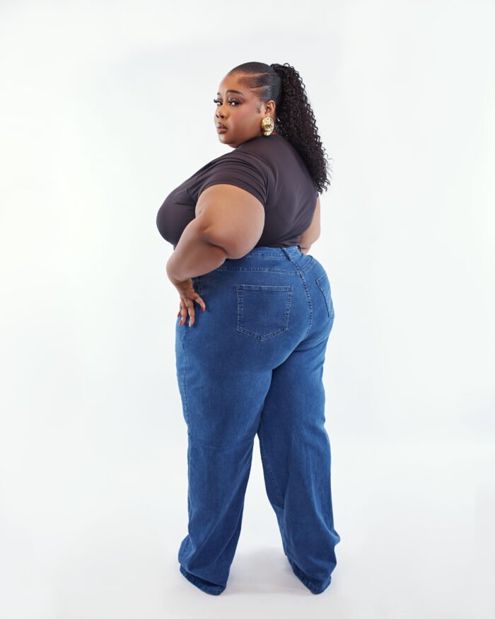 DARK BLUE PLAIN JEANS - Image 6