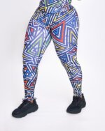 MULTICOLOURED ATHLETIC LEGGINGS