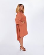 PLEATED SHIRT DRESS - Image 7