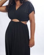 CUT OUT DRESS (BLACK) - Image 2