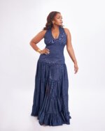DENIM SLEEVELESS DRESS - Image 3