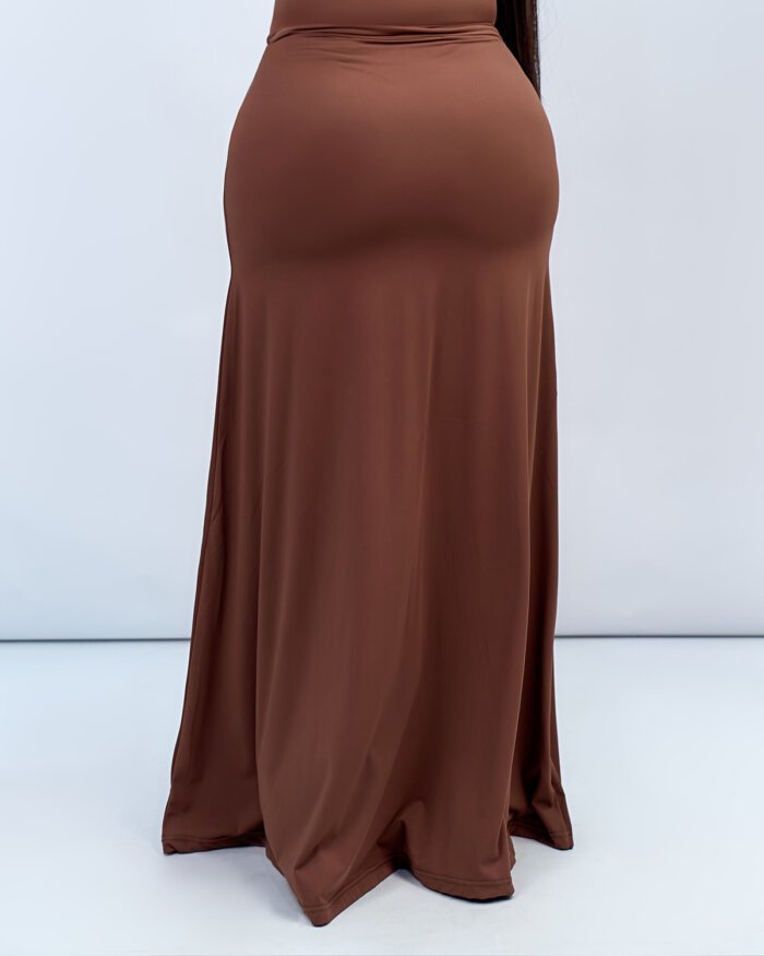 BASIC SKIRT (BROWN) - Image 2