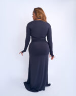 CLASSIC BLACK MAXI SKIRT - Image 3