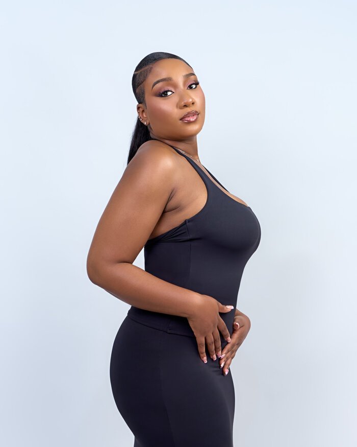 HALTER NECK TOP (BLACK) - Image 2