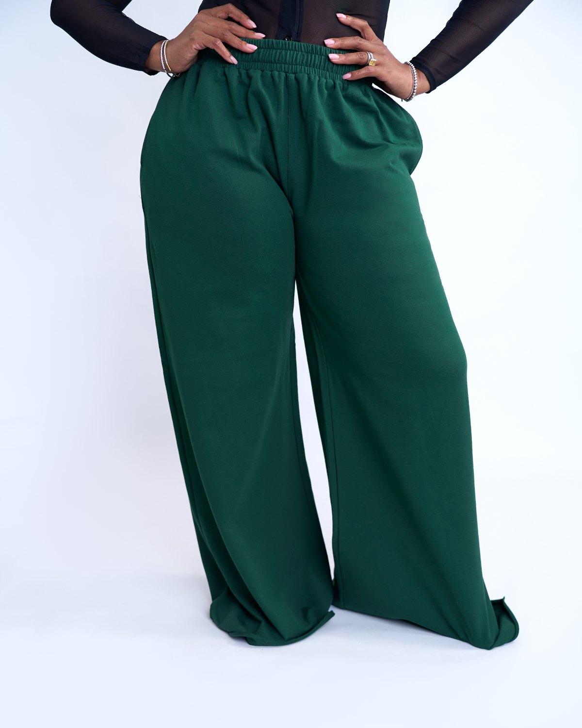 SWEATER PANT GREEN (2) SWEAT PANTS - Green - Image 1
