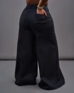 FLARE LEG JEANS - BLACK - Image 2