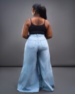 FLARE LEG JEANS - LIGHT BLUE - Image 2
