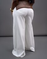FLARE LEG JEANS - WHITE - Image 2