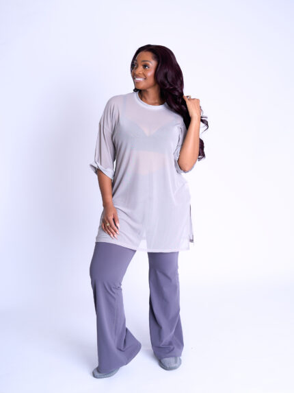 MESH ROUNDNECK - GREY bodypolitics bodypolitic body politics body politic body-politics body-politic
