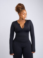 Black Long sleeve top - Second Skin - Image 3