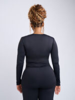 Black Long sleeve top - Second Skin - Image 2