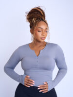 Grey Long sleeve top - Second Skin