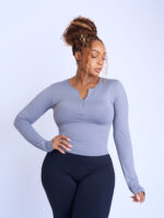 Grey Long sleeve top - Second Skin - Image 3