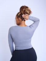 Grey Long sleeve top - Second Skin - Image 2