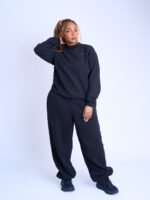 JOGGERS SET TOP - BLACK - Image 2