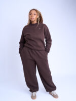 JOGGERS SET TOP - BROWN - Image 4