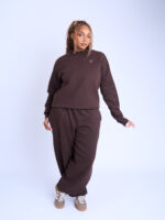 JOGGERS SET TOP - BROWN - Image 2